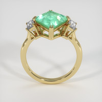 3.45 Ct. Emerald Ring, 18K Yellow Gold 3