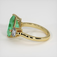 3.45 Ct. Emerald Ring, 18K Yellow Gold 4