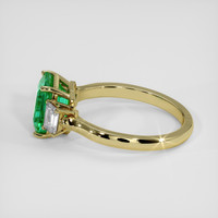 3.30 Ct. Emerald Ring, 18K Yellow Gold 4