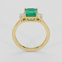 1.77 Ct. Emerald Ring, 18K Yellow Gold 3