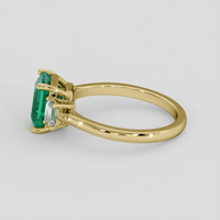 1.77 Ct. Emerald Ring, 18K Yellow Gold 4