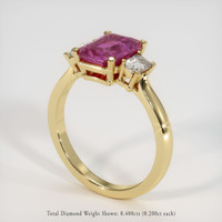 2.20 Ct. Sapphire Ring, 18K Yellow Gold 2