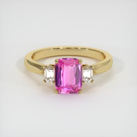 2.04 Ct. Sapphire Ring, 18K Yellow Gold 1