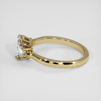 0.96 Ct. White Sapphire Ring, 18K Yellow Gold 4