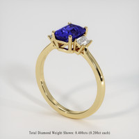 2.32 Ct. Blue Sapphire Ring, 18K Yellow Gold 2