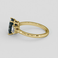 2.51 Ct. Bi Color / Parti Sapphire Ring, 18K Yellow Gold 4