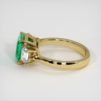 2.12 Ct. Emerald Ring, 18K Yellow Gold 4