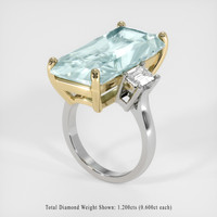 15.27 Ct. Gemstone Ring, 14K Yellow & White 2