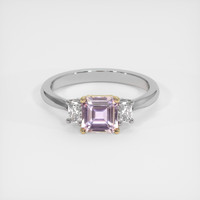 1.48 Ct. Pink Sapphire Ring, 14K Yellow & White 1