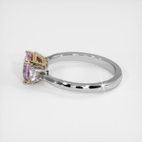 1.48 Ct. Pink Sapphire Ring, 14K Yellow & White 4
