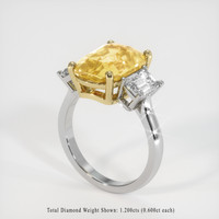 6.05 Ct. Sapphire Ring, 14K Yellow & White 2