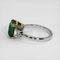4.30 Ct. Emerald Ring, 18K Yellow & White 4