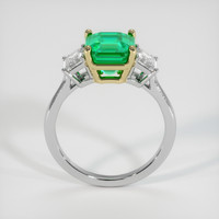 2.93 Ct. Emerald Ring, 18K Yellow & White 3