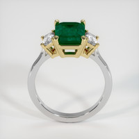 Three Stone Emerald Ring 2.70 Ct., 18K Yellow White Preview