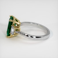 Three Stone Emerald Ring 2.70 Ct., 18K Yellow White Preview