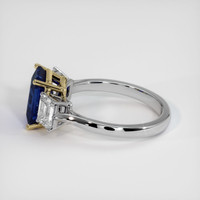 3.05 Ct. Blue Sapphire Ring, 18K Yellow & White 4
