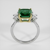7.02 Ct. Bluish Green Sapphire Ring, 18K Yellow & White 3