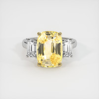 6.05 Ct. Yellow Sapphire Ring, 18K Yellow & White 1
