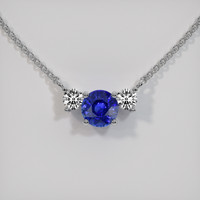 1.11 Ct. Sapphire Necklace, Platinum 950 1