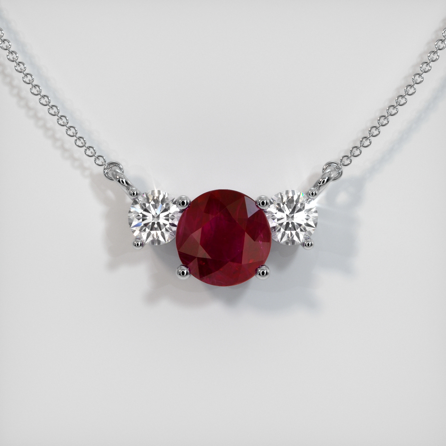 ruby necklace natural