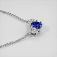 1.11 Ct. Sapphire Necklace, 14K White Gold 3