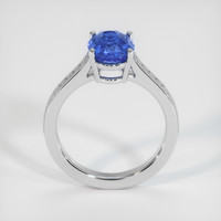 2.39 Ct. Blue Sapphire Ring, Platinum 950 3