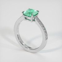 1.24 Ct. Emerald Ring, Platinum 950 2
