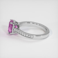2.16 Ct. Pink Kunzite Ring, Platinum 950 4
