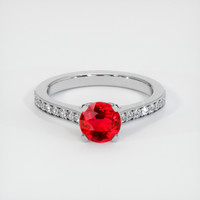 1.07 Ct. Ruby Ring, Platinum 950 1