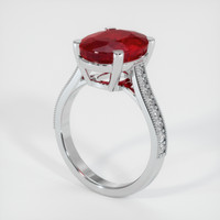 5.03 Ct. Ruby Ring, Platinum 950 2