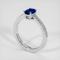 0.77 Ct. Sapphire Ring, Platinum 950 2