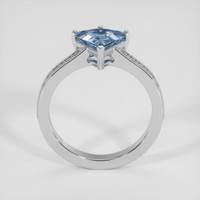 1.79 Ct. Greyish Blue Sapphire Ring, Platinum 950 3