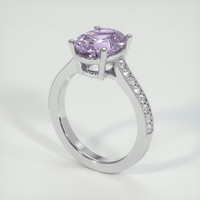 4.53 Ct. Purple Sapphire Ring, Platinum 950 2