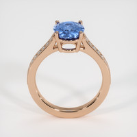 2.59 Ct. Blue Sapphire Ring, 14K Rose Gold 3