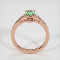 0.98 Ct. Green Sapphire Ring, 14K Rose Gold 3