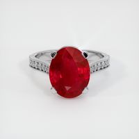 5.03 Ct. Ruby Ring, 14K White Gold 1