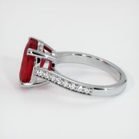 5.03 Ct. Ruby Ring, 14K White Gold 4