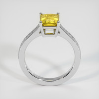 2.00 Ct. Yellow Sapphire Ring, 14K White Gold 3