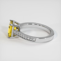 2.00 Ct. Yellow Sapphire Ring, 14K White Gold 4