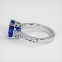 3.47 Ct. Sapphire Ring, 18K White Gold 4