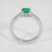 0.92 Ct. Emerald Ring, 18K White Gold 3