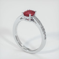 Ruby Ring 1.22 Ct. 18K White Gold Preview