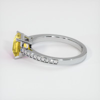 2.54 Ct. Yellow Sapphire Ring, 18K White Gold 4