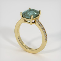 5.10 Ct. Bi Color Sapphire Ring, 10K Yellow Gold 2