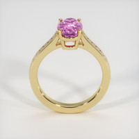 2.16 Ct. Pink Kunzite Ring, 14K Yellow Gold 3