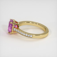 2.16 Ct. Pink Kunzite Ring, 14K Yellow Gold 4