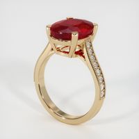 5.03 Ct. Ruby Ring, 14K Yellow Gold 2