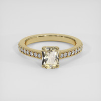 1.18 Ct. Yellow Sapphire Ring, 14K Yellow Gold 1