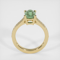 2.89 Ct. Bluish Green Sapphire Ring, 14K Yellow Gold 3