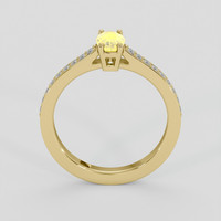 0.81 Ct. Yellow Sapphire Ring, 14K Yellow Gold 3